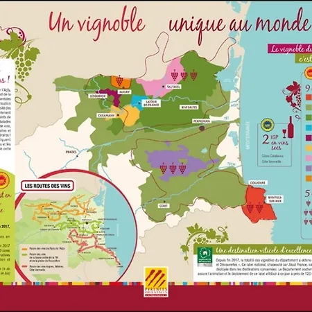 Front De Et Grande Piscine Pour Un Chic Et Cosy, En A En Roussillon, A 10 Minutes De Perpignan *