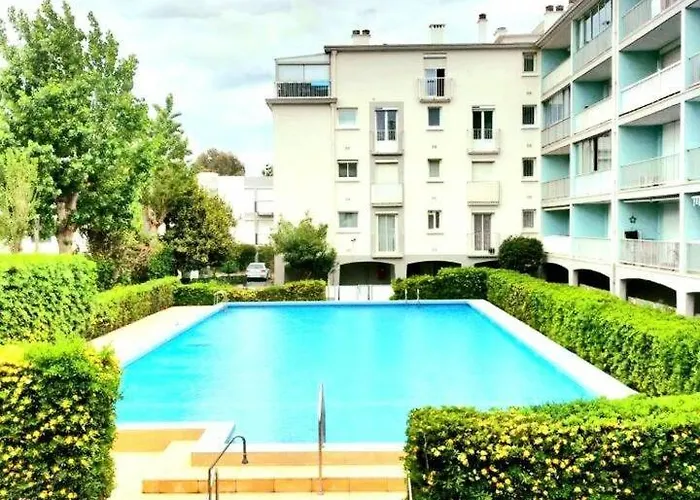 Front De Et Grande Piscine Pour Un Chic Et Cosy, En A En Roussillon, A 10 Minutes De Perpignan Lejlighed Canet-en-Roussillon